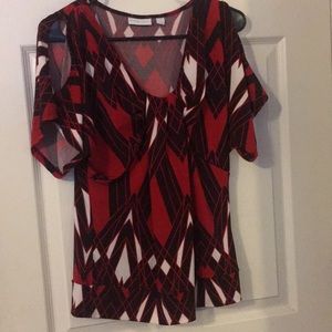 Open shoulder blouse